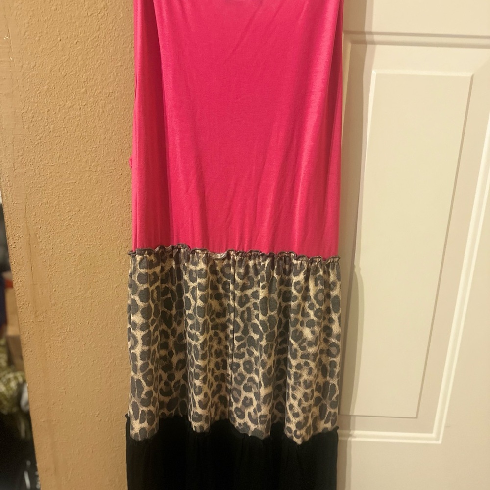 HEIMISH USA Pink and Leopard Print Dress - Picture 2 of 2